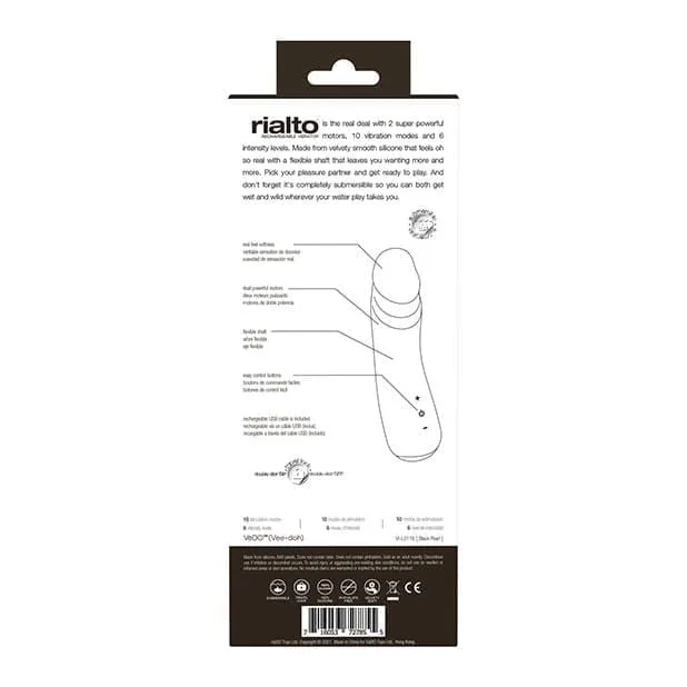 VeDO - Rialto Rechargeable Realistic Vibrating Dildo 7.5