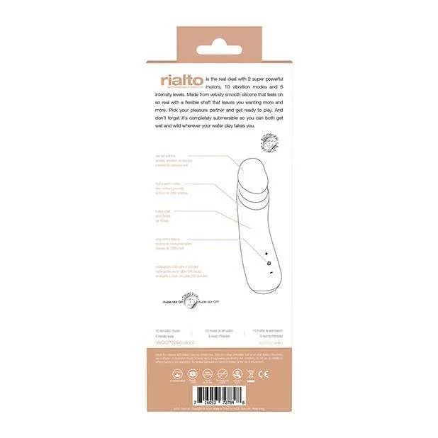 VeDO - Rialto Rechargeable Realistic Vibrating Dildo 7.5