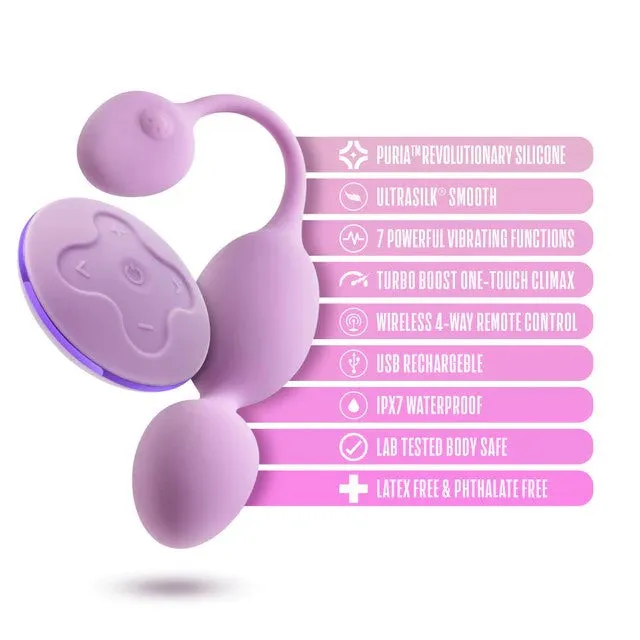Wellness Raine Vibrating Kegel Balls by Blush Novelties