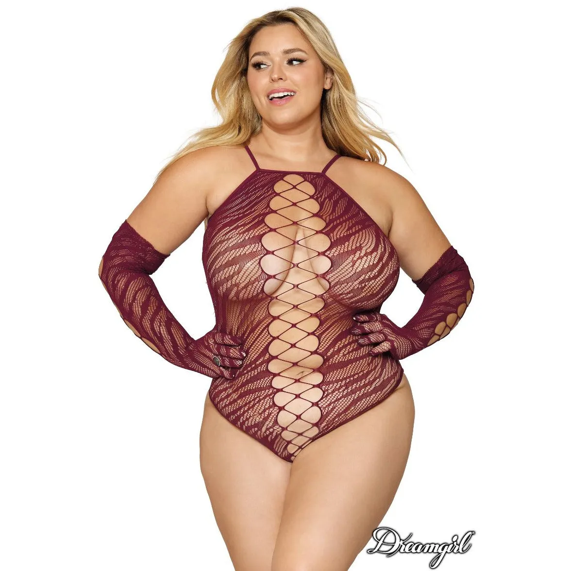 Zebra Teddy & Gloves 2pc Set by Dreamgirl